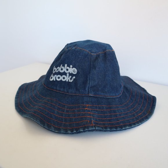Vintage 70s Bobbie Brooks Denim Bucket Hat - Picture 3 of 10